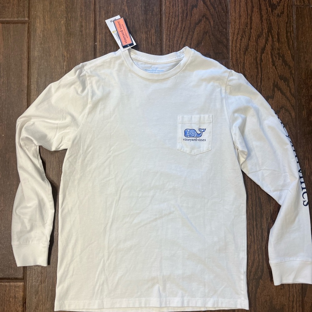 NWT Girls Vineyard Vines long sleeve shirt (size M 12-14)